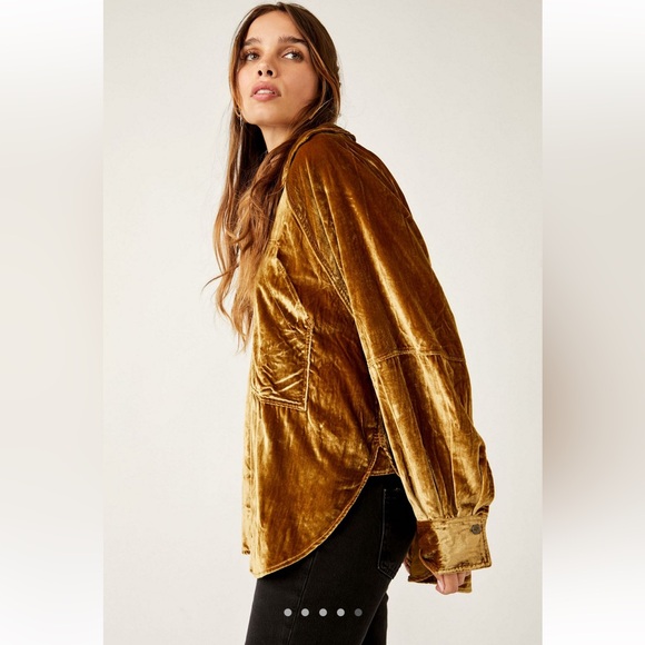 Free People Night Skies Velvet Top - Picture 4 of 4